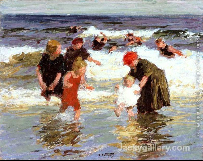 Bathers, c. by Edward Henry Potthast paintings reproduction